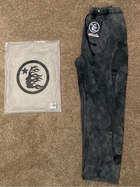 Hellstar Black Tie-Dye Jogger Sweatpants